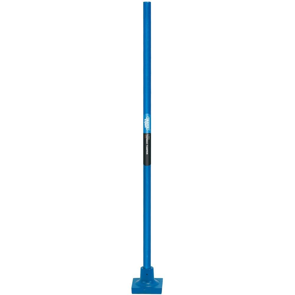 Draper Expert Tarmac Tamper | Tubular Steel Shaft Hand Tool | 135mm Square Footprint | Manual Ground Compactor | Contractor Tools| 64379