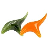 SOPOTUTU 2 Stück Teiliges Resin Akupressur Massage Handlicher Gesichtsmassage Stab Glattes Langlebiges Material für Entspannende Muskelbehandlung und Bessere Kosmetikaufnahme für Büro und