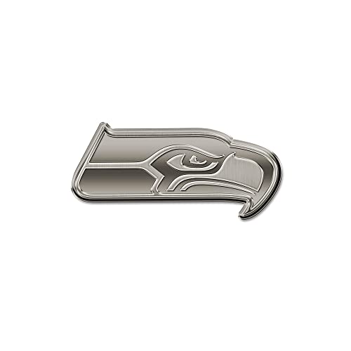 Image of Rico Industries NFL Football Standard Oval Antique Nickel Auto Emblem for Car /Truck /SUV