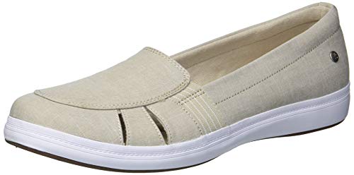 Grasshoppers Women s Janis Fisherman Chambray Platform, Walnut, 9.5 Wide