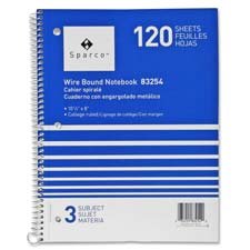 Cahier à spirale Sparco grand format pour éviter les ratures