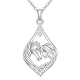 Nedeeo Collar con colgante de caballo para mujer