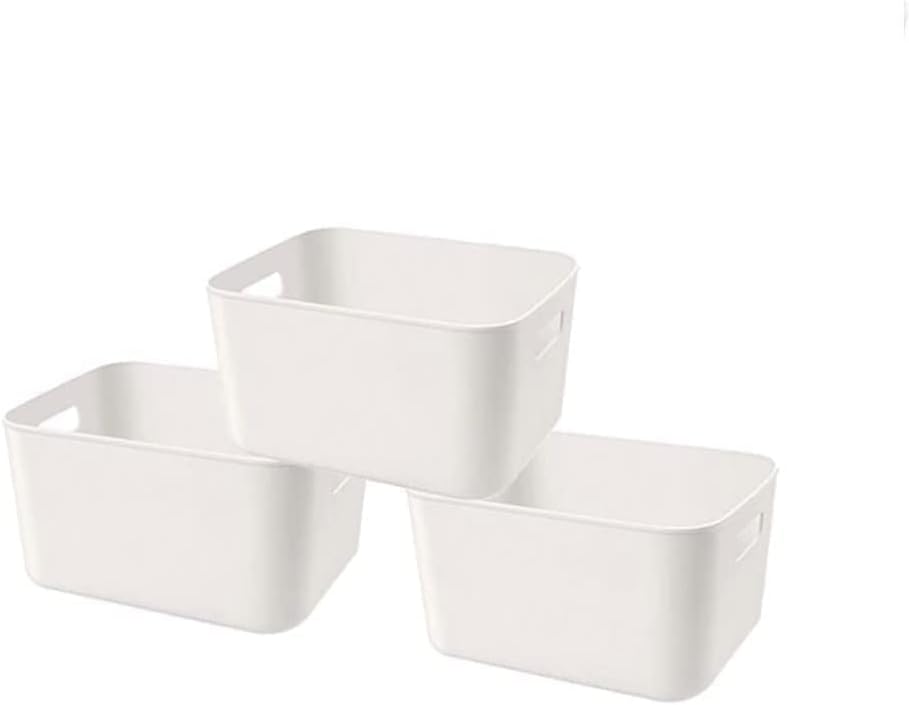 Benting Plastic Storage Bins,14.4x10.24x6.5” Versatile Kitchen Pantry Organization and Storage,for Plastic Storage Container Under Bed,Under Sink Bathroom Organizer (3 Pack)