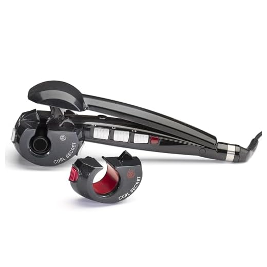 Babyliss C1300E Curl Secret Ionic 2 - Arricciacapelli Automatico, 2 Testine Intercambiabili, Intervallo di temperatura 190- 230° C, Nero, Diametro 25-35 mm
