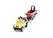 Siku 1658, Jeep with Boat, Metal/Plastic, Yellow/Red, Removable Trailer, Floatable Boat