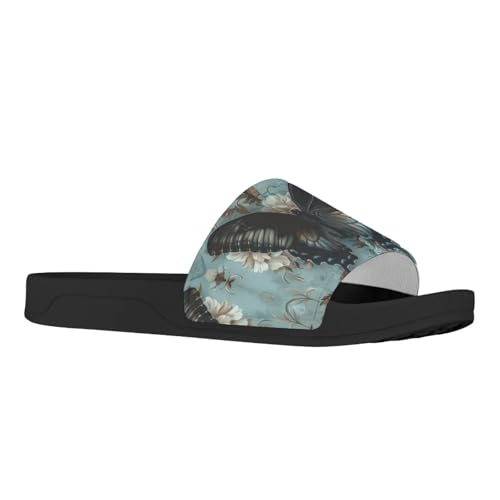 Howilath Novelty Animals Pattern Women's Slide Sandals, Casual Soft Sole Open Toe Non-Slip Single Band Slide Sandals4