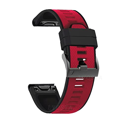Bracelet montre silicone 22mm anti-irritation pour Garmin Fenix 6 5
