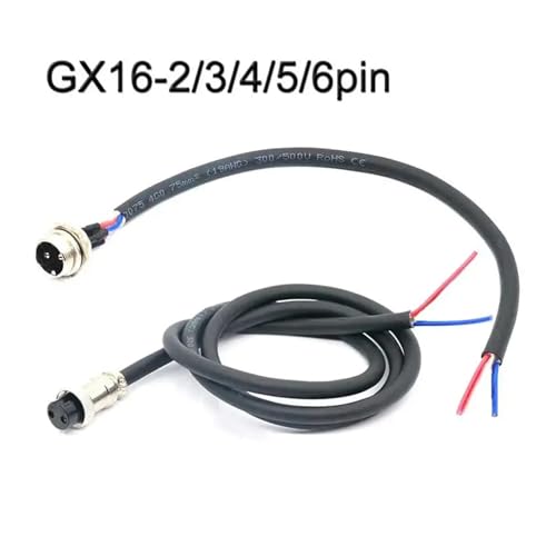 Conector de aviación GX16 6 pines femenino impermeable miniatura 3