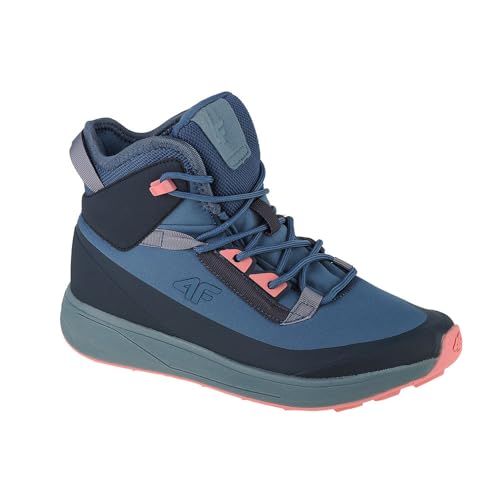 4F Kids DCX-22 Snow Boots 4FJAW22FWINF009-34S, Girl Winter Boots,Boots, Blue, 34 EU