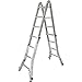 Produktbild Krause 133977 Aluminium Teleskopleiter inkl. 4 ausziehbaren Holmen Arbeitshöhe (max.): 5m Aluminium