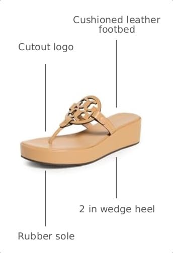Image of Tory Burch Women's Miller Wedge Sandals