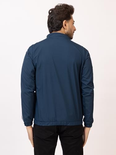 Image of 2nd Sky Semi Winter Wear & Rainy Season Wear Full Sleeve Front Zipper with Pockets Solid Polyester Mens & Boys Windcheater /Jackets