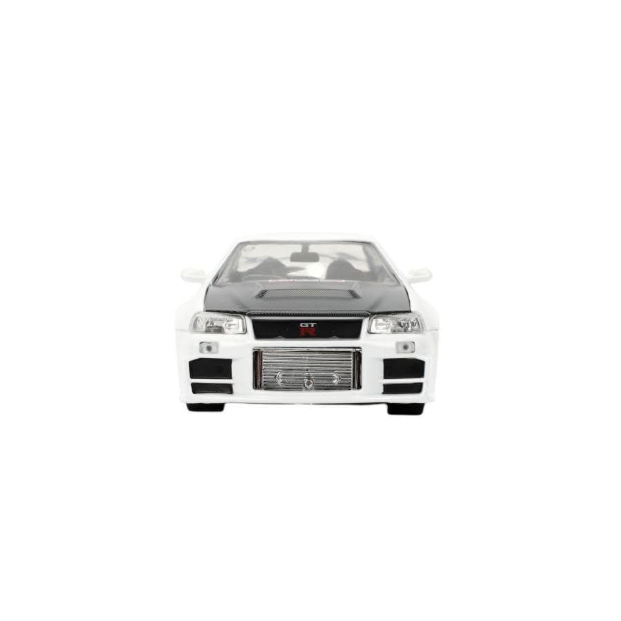 Jada Toys JDM Tuners 1:24 Die-Cast 2002 Nissan Skyline GT-R Blanco miniatura 2