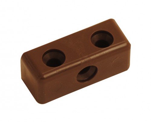 Fort Fasteners Modesty Block Brown Pack Of 100