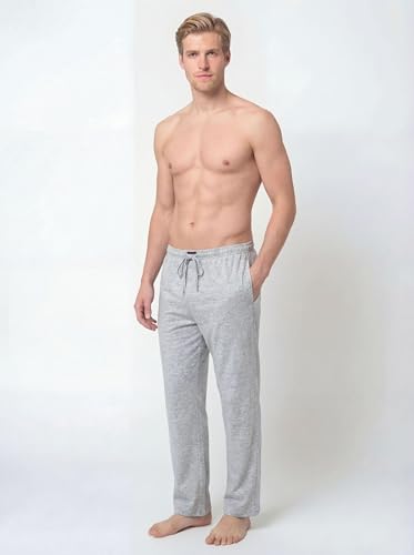 Image of Andrew Scott Men's Cotton Lounge Pants | Sleep Pajama Bottoms| Multi Packs | Drawstring & Pockets