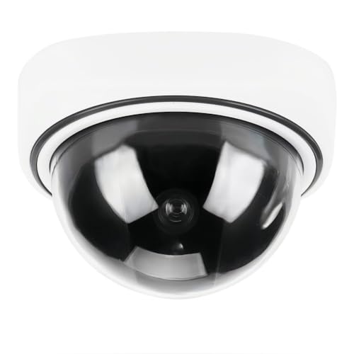 Wireless-Home-Security-Dome-Simulated-Camera-LED-Indicator-Dummy-Dome-Surveillance-Camera-for-Indoor-Outdoor-Use-Easy-Installation-Cost-Effective-HomeOffice-Security Wireless Home Security Dome Simulated Camera - LED Indicator Dummy Dome Surveillance Camera for Indoor & Outdoor Use - Easy Installation, Cost-Effective Home/Office Security - Image 1