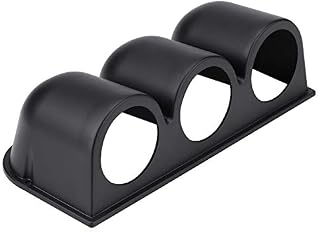 Vehicle Instrument Mounting Bracket, Black Universal 52mm 2" 3 Hole Triple Dash Gauge Meter Pod Tachometer Odometer Mount Holder