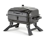 Tower T978539 Compact Charcoal Grill with Collapsible Legs & Portable Design, Black Image