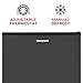 Honeywell Compact Refrigerator 1.6 Cu Ft Mini Fridge with Freezer, Single Door, Low noise, for Bedroom, Office, Dorm with Adjustable Temperature Settings, Black