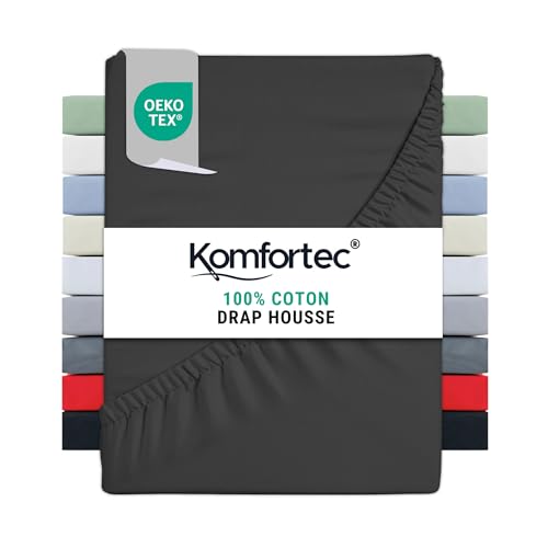 Komfortec Drap Housse Jersey 180x200 cm