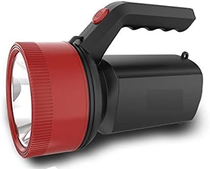 GlowBase High watt Long Range Searchlight (Range 1 Km) with Multi Functional Blinker Rechargeable Torch Light (Color As Per Availability)