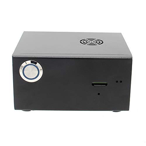 Geekworm for Raspberry Pi 3B+/3B, X820 Metal Case/Enclosure + Power Control Switch + Cooling Fan Support X820 V3.0 SSD&HDD SATA Storage Board&X735/Rock64（Not Support X825） - Thumbnail 4