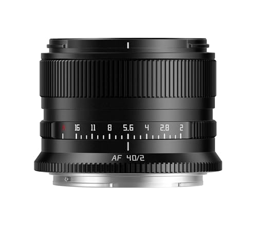 TTArtisan Autofocus 40mm F2.0 Metal Bodied Lens Compatible with Nikon Z Mount (Full Frame) - Black