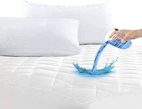 AmigoZone Waterproof Quilted Microfibre Mattress Protectors Water Resistent, Non Allergenic Fully Fitted -Double