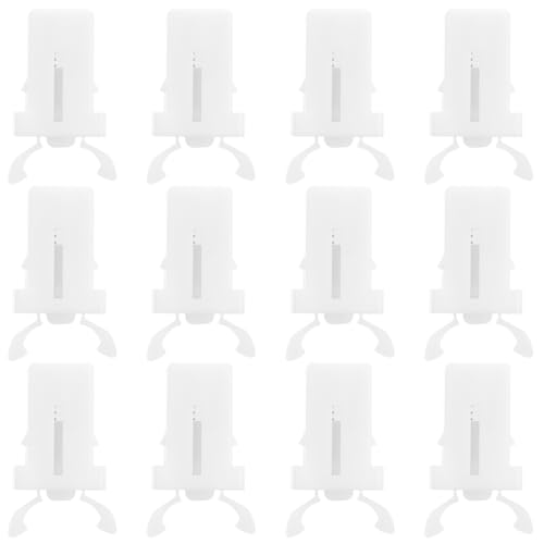 Alipis Self-Locking Spring Lock Buckle for Trash can Lid Replacement Press Type Waste Bin Switch Lock Animal-Proof Kitchen Bin Clip Easy Diy Installation White