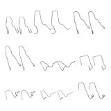 FSTURIOS 18PCS Bulb Retaining Spring Clips for H1/H3/H4/H7, Car Headlight Clamp Retainer Spring Clips, Universal Headlamp Clamp Dip Dipped Beam Bulb Holder Clips for SUV Sedan Truck