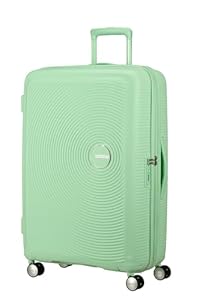 American Tourister Soundbox - Hartschalen-Koffer Groß, 77 cm - Trolley mit 4 Rollen, TSA-Schloss, erweiterbar & leicht, 97/110L, Grün (Pastel Green)