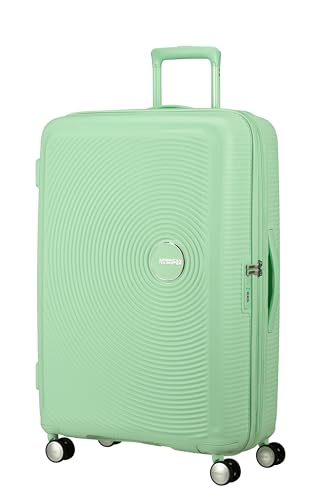 American Tourister Soundbox - Hartschalen-Koffer Groß, 77 cm - Trolley mit 4 Rollen, TSA-Schloss, erweiterbar & leicht, 97/110L, Grün (Pastel Green)