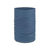 Buff®, Braga de cuello Original EcoStretch Hombre Mujer Multifucional Talla unica, Caminar, Cuello y Cabeza, Senderismo, Sostenible, Running, Ligera, Color Liso, Water Azul