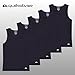 Quiksilver Undershirt Tank Tops for Men - 5 Pack Lightweight Ribbed Tanktops Black