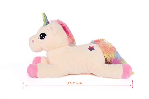 Toys Studio Big Unicorn Stuffed Animal Soft Large Unicorn Plush Pillow Toy Gift For Girls Boys (Pink, 23.5 '') #TOP1