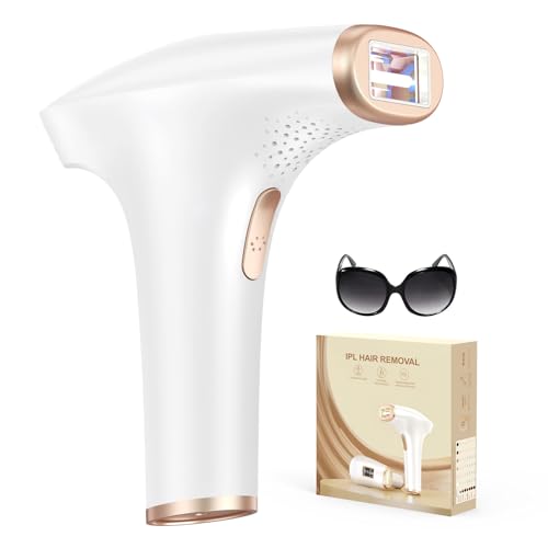 Haarlosy Épilateur Lumière Pulsée, Grande Fenêtre 5 cm², 999,900 Flashs IPL, 9 Niveaux & 2 Modes, Auto/Manuel – Épilation Laser Définitive Maison Femme & Homme, Visage, Corps, Aisselles, LCN1202