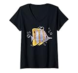 Mujer Acuario Camiseta Cuello V