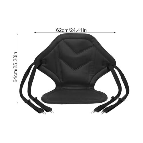 Asiento de kayak universal y cómodo cojín de paddle surf ajustable con bolsa 4