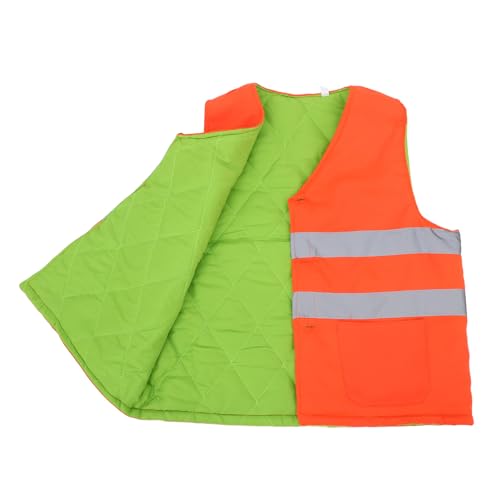 Gilet de sécurité isolé d'hiver rembourré coton haute visibilité pour agent d'assainissement