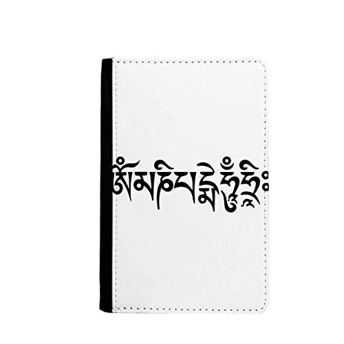 Étui portefeuille de voyage bouddhisme sanskrit pour globe-trotteurs zen