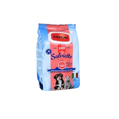 Camon Toallitas Higienizantes de Clorhexidina y Mirra para Perros - Limpieza y Purificación Eficaz para tu Mascota.