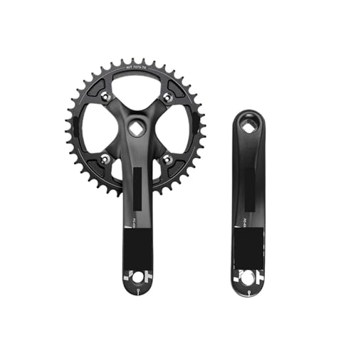 Pignon à trou carré 104BCD noir 40T avec manivelle de vélo 170mm