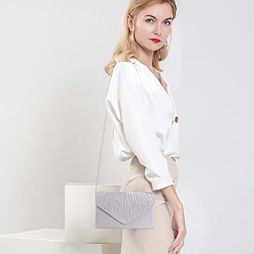 BBjinronjy Clutch Purse for Women Evening Bags for Women Formal Wedding Party Cocktail Prom Crossbody Purse Evening Handbags - Image 6