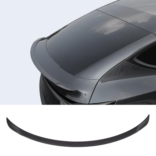 BONRYAN Nouveau Convient pour Tesla Model 3 Aileron de style OEM Aileron arrière pour 2018 2019 2020 2021 2022 2023 Tesla Model 3 Accessoires (Style carbone mat