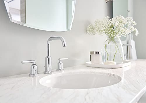 Moen Gibson Chrome Two-Handle 8-Inch Widespread High Arc Modern Bathroom Sink Faucet, Valve Required, T6142 #TOP3