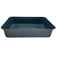 KRONLY Stabile Schale ohne Bodenlöcher 38 x 28 x 8cm - Pflanzschale Pikierschale für Pflanzen Wanne Garten Anzucht