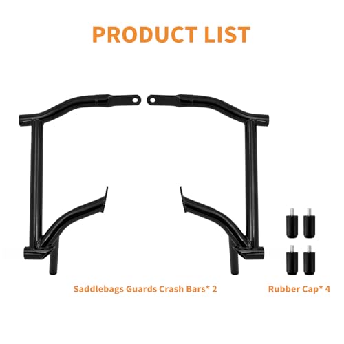 Saddlebag Guard Crash Bar Bracket para Harley Touring Street Glide Road Glide Road King Electra Glide Ultra Limited CVO 1997-2008 Acero resistente miniatura 5