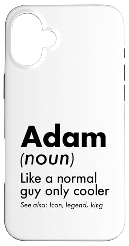 Adam Like A Normal Guy Only Cooler Legend King �t�@�[�X�g�l�[�� �X�}�z�P�[�X iPhone 16 Plus �p