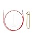ChiaoGoo Knitting Needles Cable 30 inch (75cm) Bundle with Key for Twist Red Lace Interchangeable Small Set and 1 Artsiga Crafts Stitch Holder 7530-S