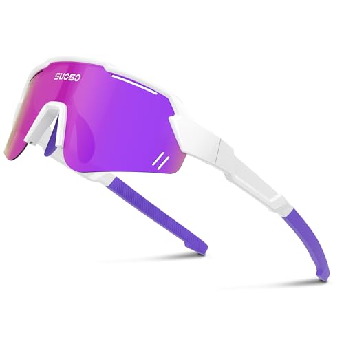 Image of suoso Kids Sports Polarized Sunglasses: Youth Baseball Sun Glasses Cycling Glasses for Boys Girls Age 6-12 Lightweight TR90